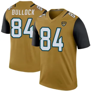 Alex Bullock Jacksonville Jaguars Youth Bold Color Rush Legend Nike Jersey - Gold
