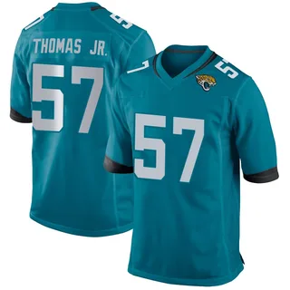 Bryan Thomas Jr. Jacksonville Jaguars Men's Game Nike Jersey - Teal