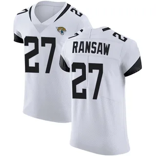 Caleb Ransaw Jacksonville Jaguars Men's Elite Vapor Untouchable Road Nike Jersey - White