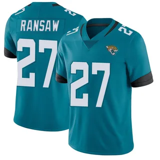 Caleb Ransaw Jacksonville Jaguars Men's Limited Vapor Untouchable Nike Jersey - Teal
