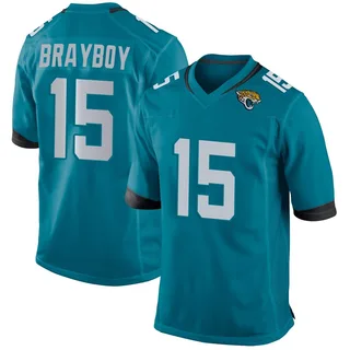 Chandler Brayboy Jacksonville Jaguars Men's Game Nike Jersey - Teal