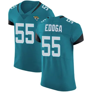 Chuma Edoga Jacksonville Jaguars Men's Elite Vapor Untouchable Alternate Nike Jersey - Teal