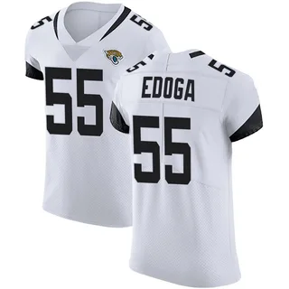 Chuma Edoga Jacksonville Jaguars Men's Elite Vapor Untouchable Road Nike Jersey - White