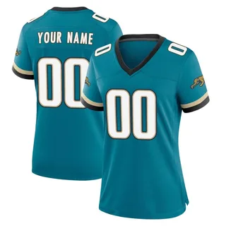 Custom Jacksonville Jaguars Women's Game Custom Prowler Throwback Nike Jersey - Teal