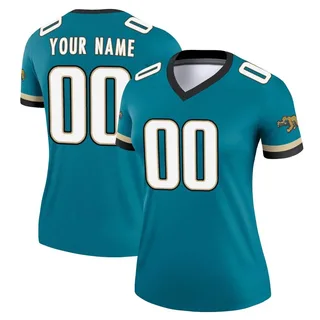 Custom Jacksonville Jaguars Women's Legend Custom Prowler Throwback Nike Jersey - Teal
