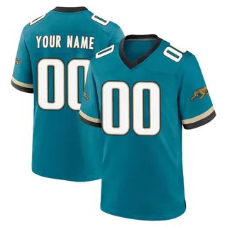 Custom Jacksonville Jaguars Youth Game Custom Prowler Throwback Nike Jersey - Teal
