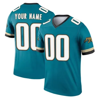 Custom Jacksonville Jaguars Youth Legend Custom Prowler Throwback Nike Jersey - Teal