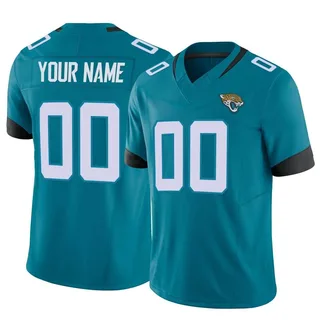 Custom Jacksonville Jaguars Youth Limited Custom Vapor F.U.S.E. Nike Jersey - Teal