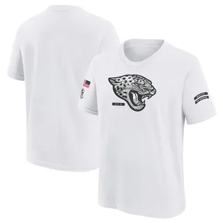 Jacksonville Jaguars Youth 2024 Salute To Service T-Shirt White