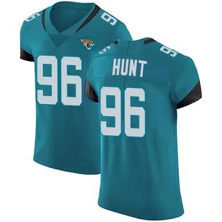 Jalen Hunt Jacksonville Jaguars Men's Elite Vapor Untouchable Alternate Nike Jersey - Teal