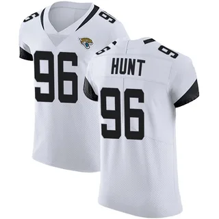 Jalen Hunt Jacksonville Jaguars Men's Elite Vapor Untouchable Road Nike Jersey - White