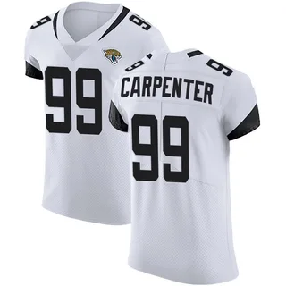 James Carpenter Jacksonville Jaguars Men's Elite Vapor Untouchable Road Nike Jersey - White