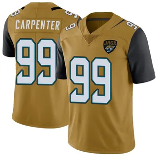James Carpenter Jacksonville Jaguars Youth Limited Color Rush Vapor Untouchable Nike Jersey - Gold