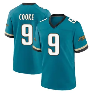 Logan Cooke Jacksonville Jaguars Men's Game Prowler Throwback Nike Jersey - Teal