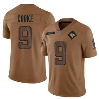 Logan Cooke Jacksonville Jaguars Men's Limited 2023 Salute To Service Nike Jersey - Brown