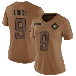 Logan Cooke Jacksonville Jaguars Women's Limited 2023 Salute To Service Nike Jersey - Brown