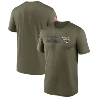 Men's Jacksonville Jaguars Olive 2022 Salute to Service Legend Team T-Shirt