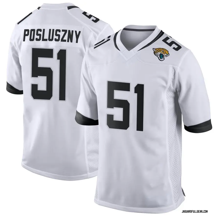 Paul Posluszny Jacksonville Jaguars Men's Game Nike Jersey - White