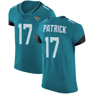 Tim Patrick Jacksonville Jaguars Men's Elite Vapor Untouchable Alternate Nike Jersey - Teal