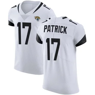 Tim Patrick Jacksonville Jaguars Men's Elite Vapor Untouchable Road Nike Jersey - White