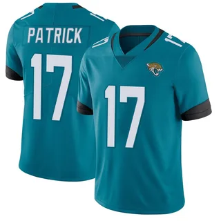 Tim Patrick Jacksonville Jaguars Men's Limited Vapor Untouchable Nike Jersey - Teal
