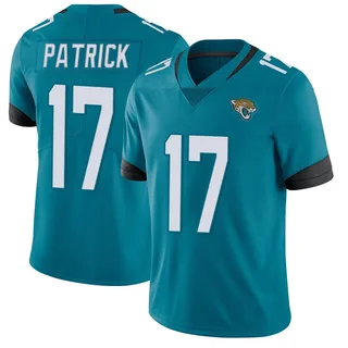 Tim Patrick Jacksonville Jaguars Youth Limited Vapor Untouchable Nike Jersey - Teal
