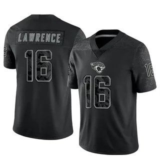 Trevor Lawrence Jacksonville Jaguars Men's Limited Reflective Nike Jersey - Black