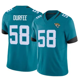 Zach Durfee Jacksonville Jaguars Men's Limited Vapor F.U.S.E. Nike Jersey - Teal